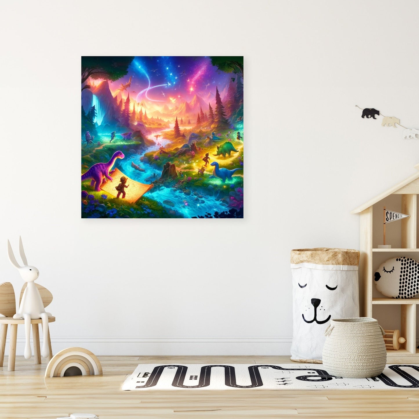 Dinosaur Adventure Quest Canvas