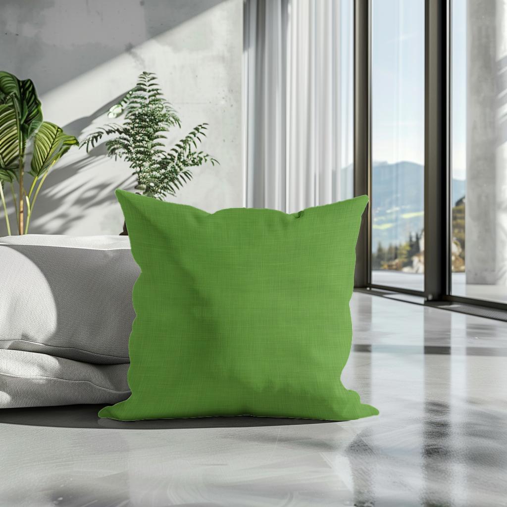 Pure Green Cotton Cushion