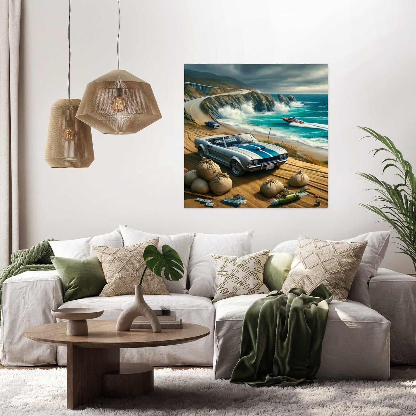 Coastal Heist Getaway Canvas