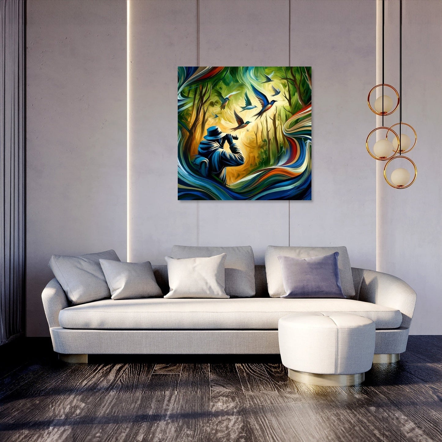 Birdwatcher's Delight Canvas
