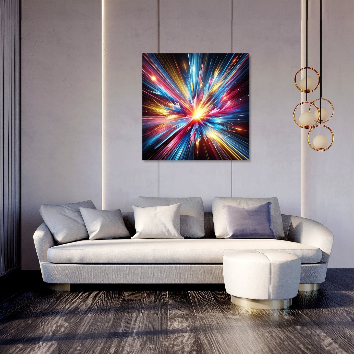 Light Explosion Burst Canvas