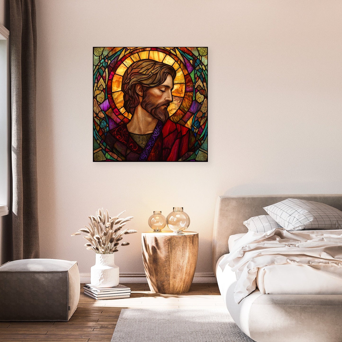 Saint David's Stained Glass Canvas