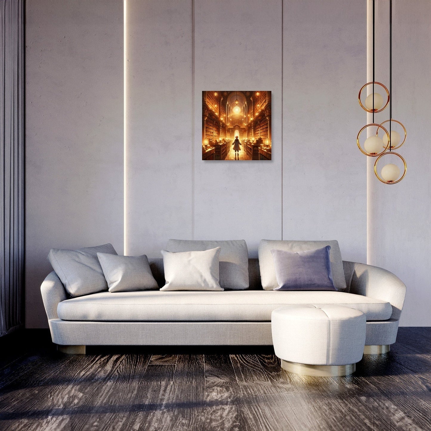 Enchanted Library of Wonders Canvas