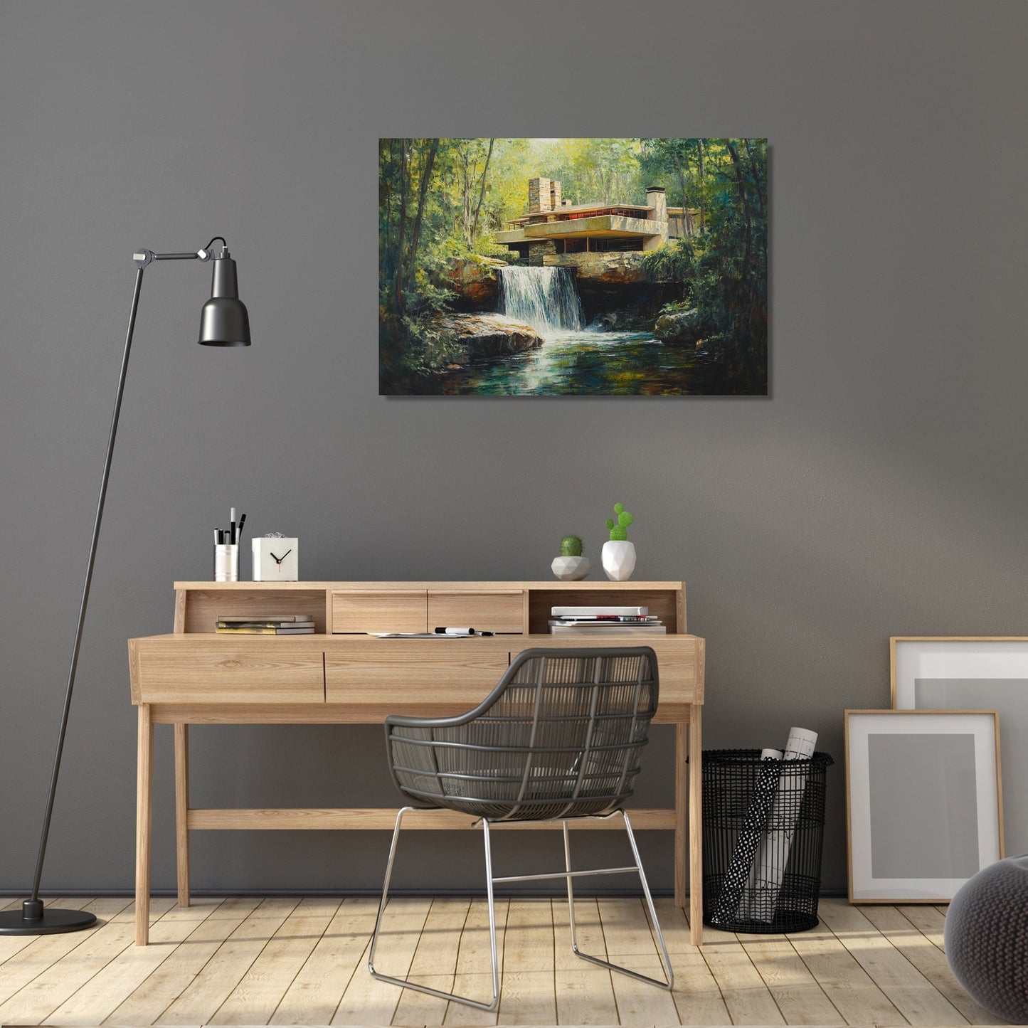 Mystical Midday Fallingwater Canvas