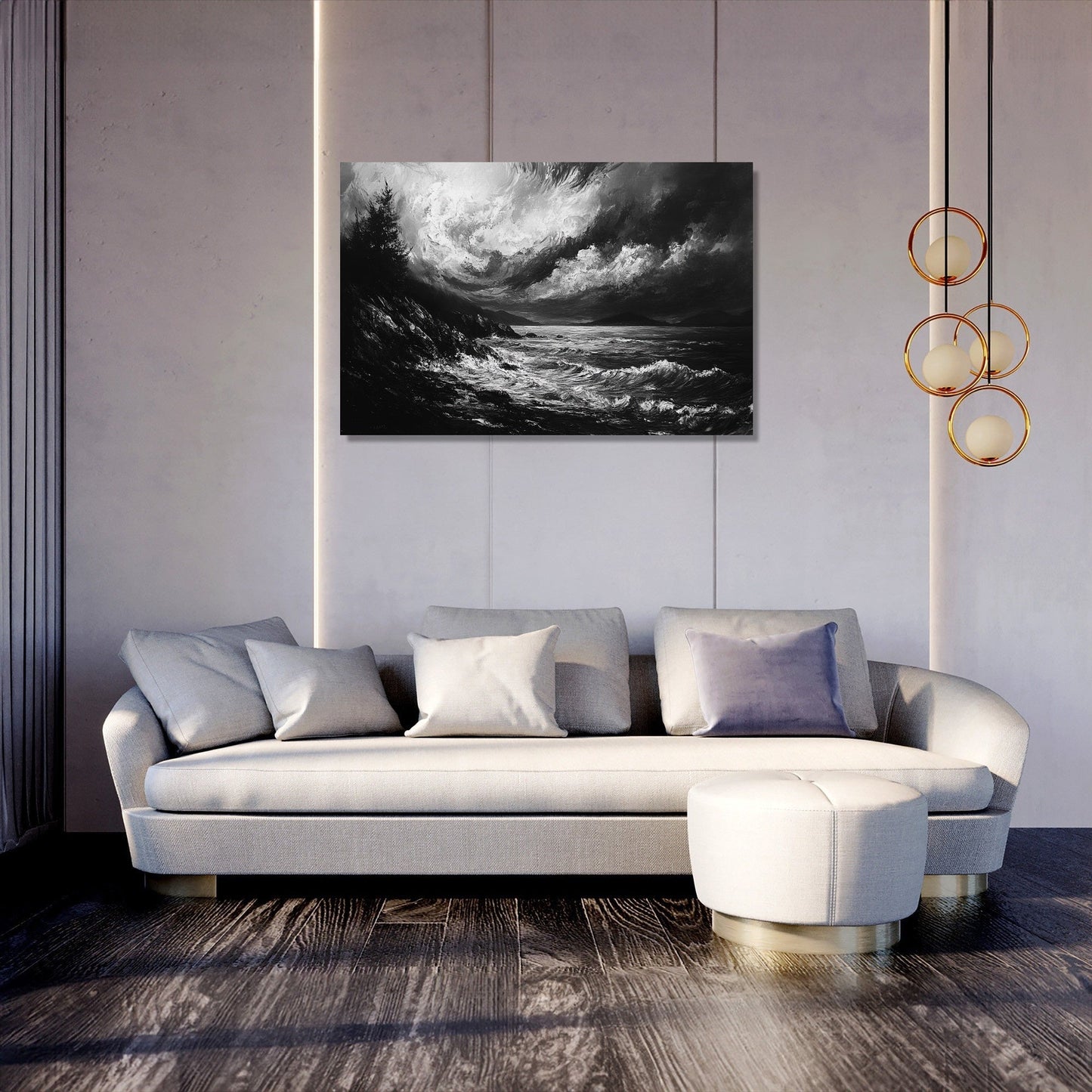 Serene Shores Chaos Canvas