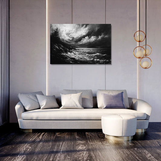 Serene Shores Chaos Canvas