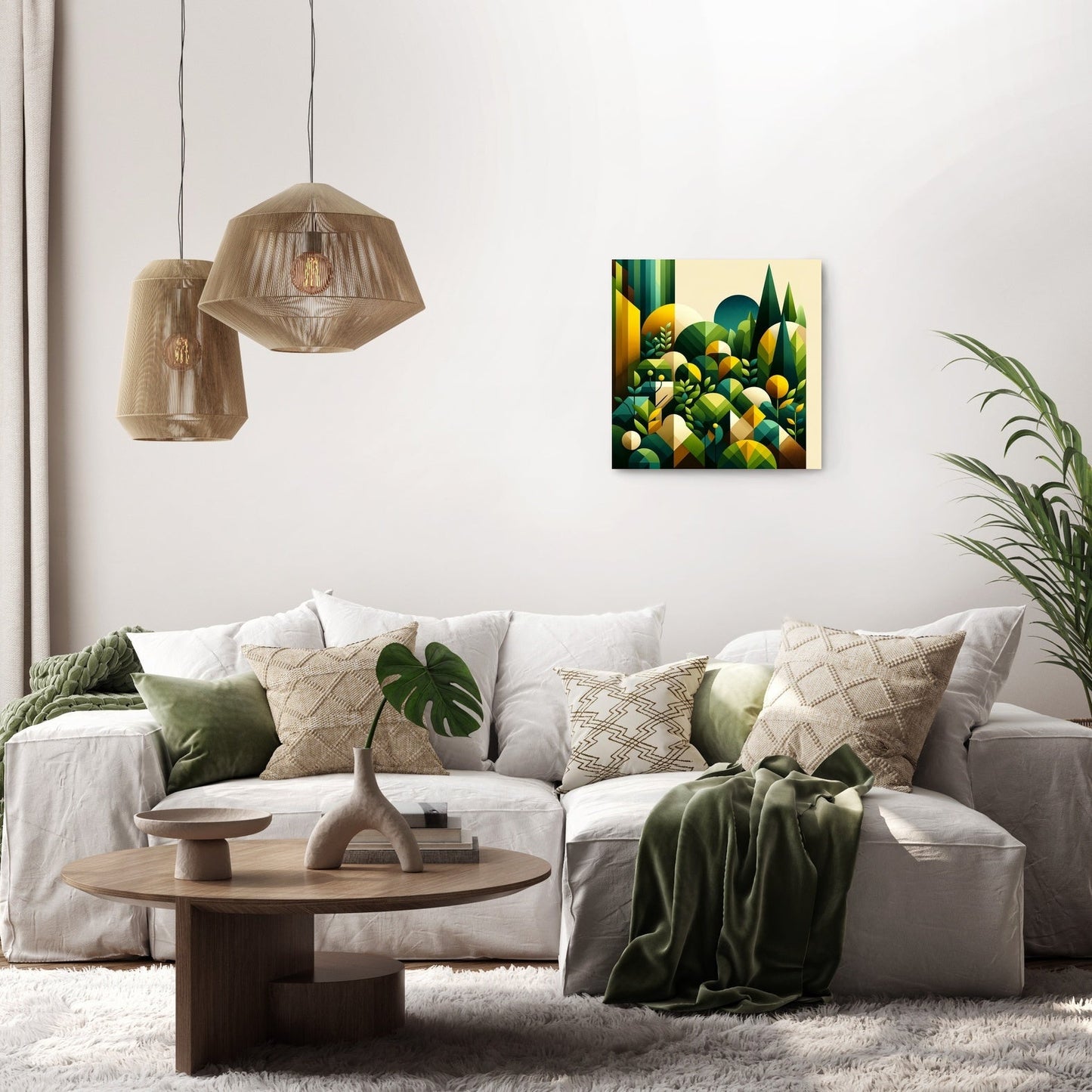 Geometric Garden Canvas