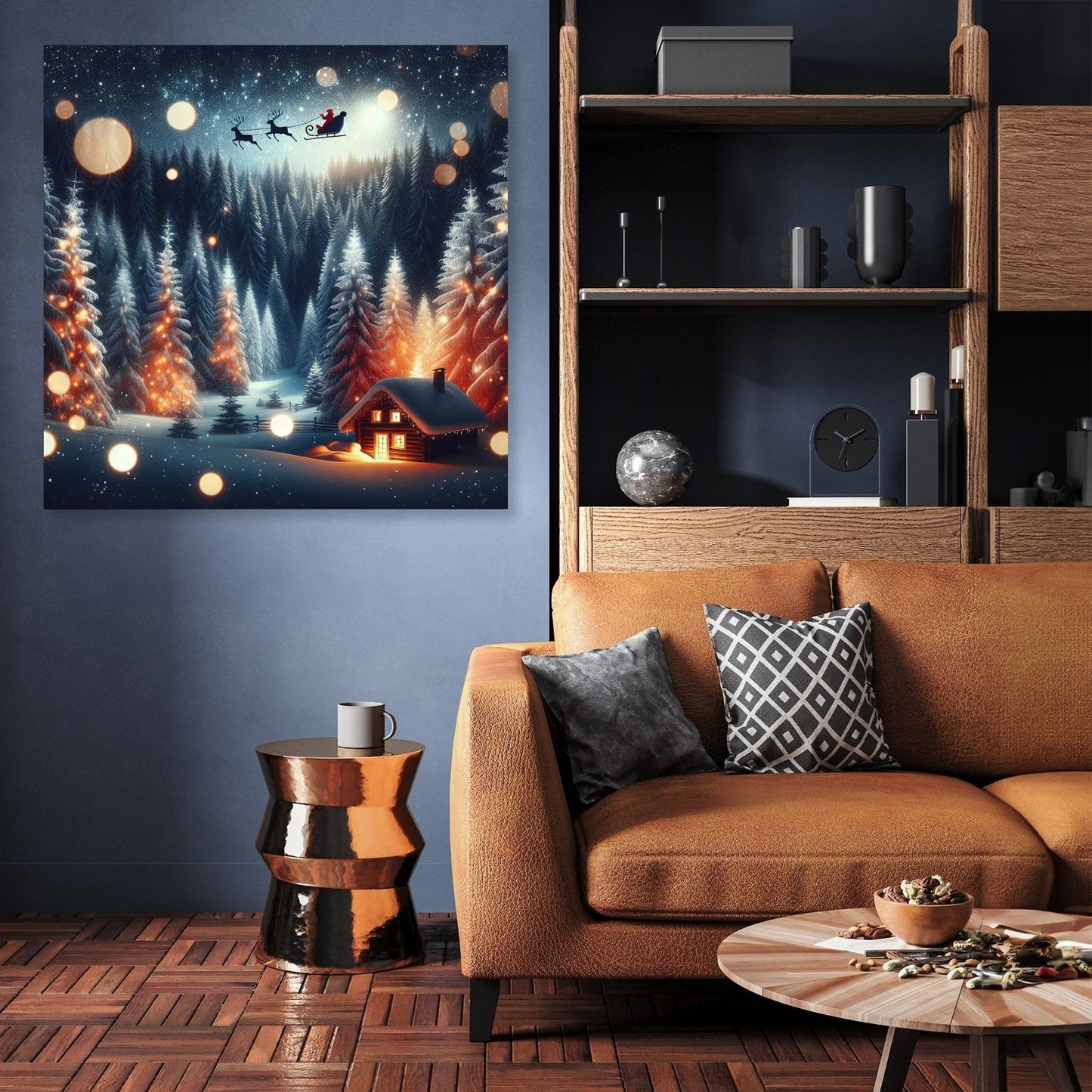 Moonlit Winter Wonderland Canvas