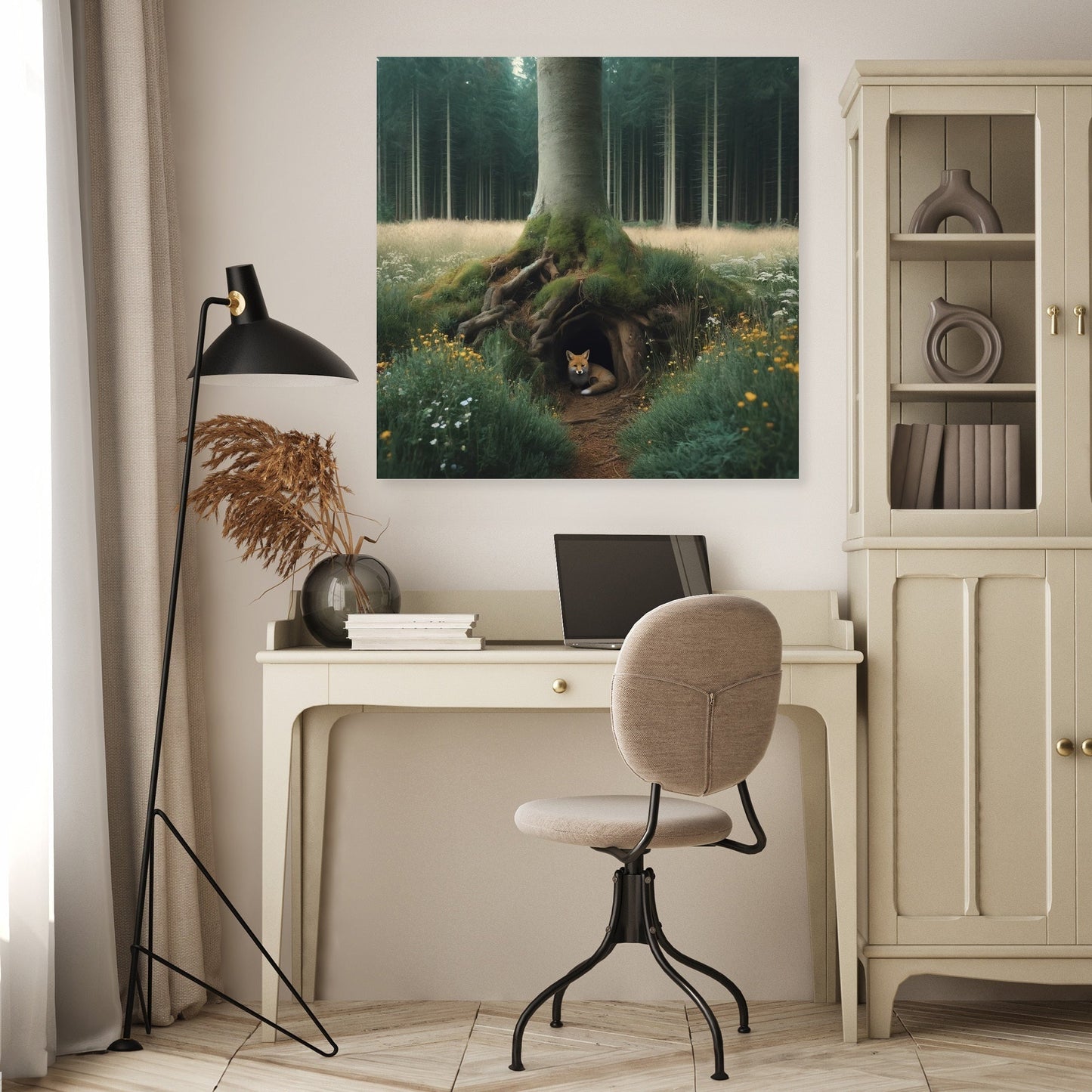 Hidden Fox Den Canvas
