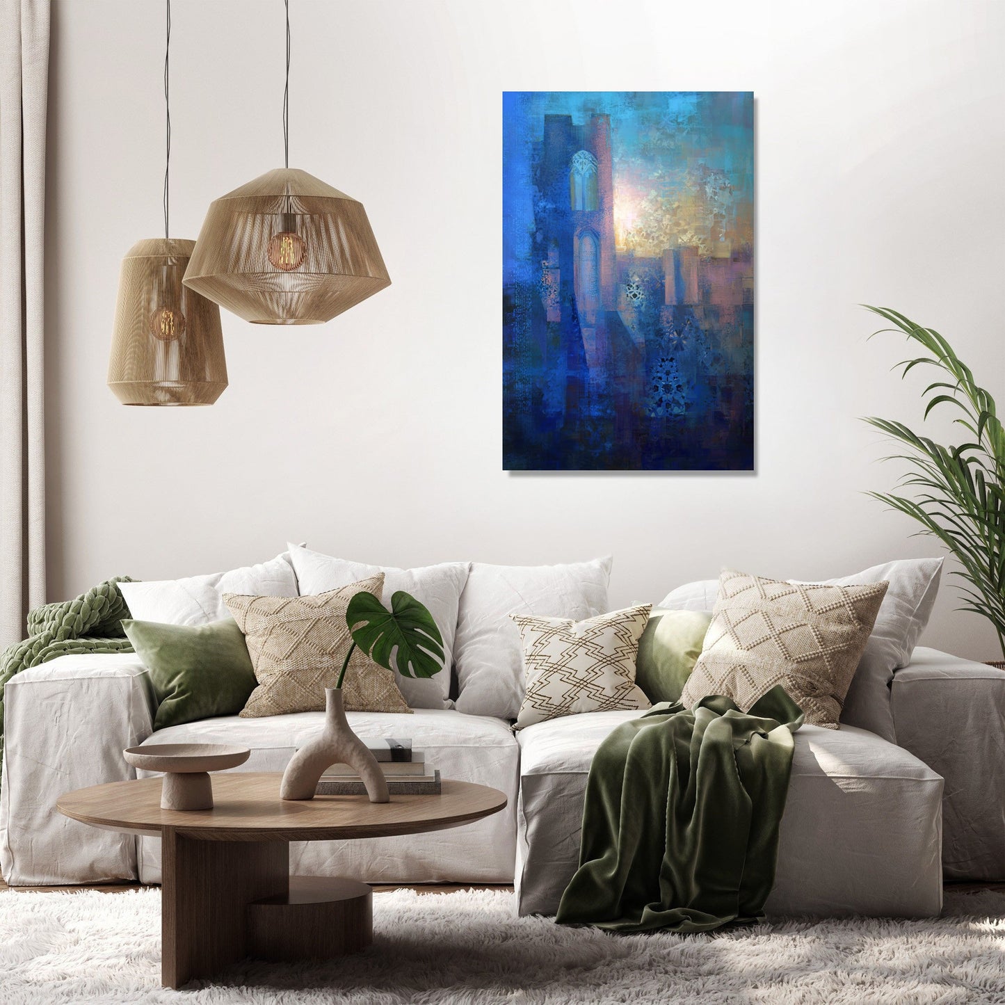 Richmond Castle Dawn Canvas