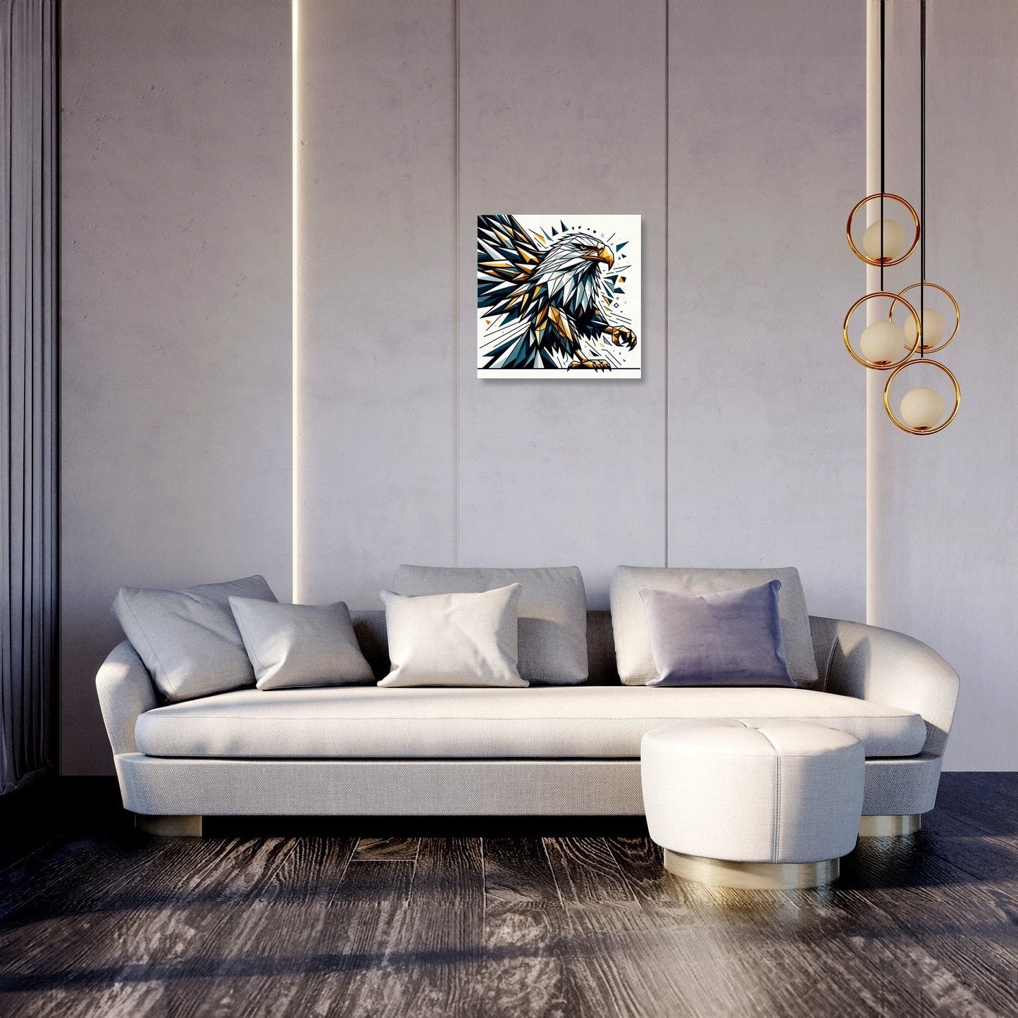 Regal Geometric Eagle Flight Canvas