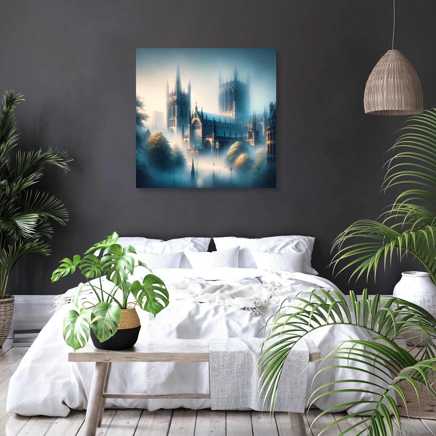 Manchester Cathedral Dawn Canvas