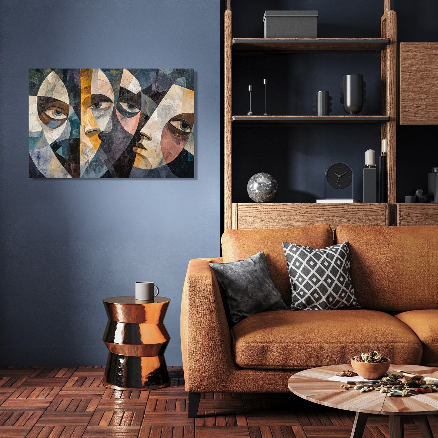 Geometric Chain Canvas