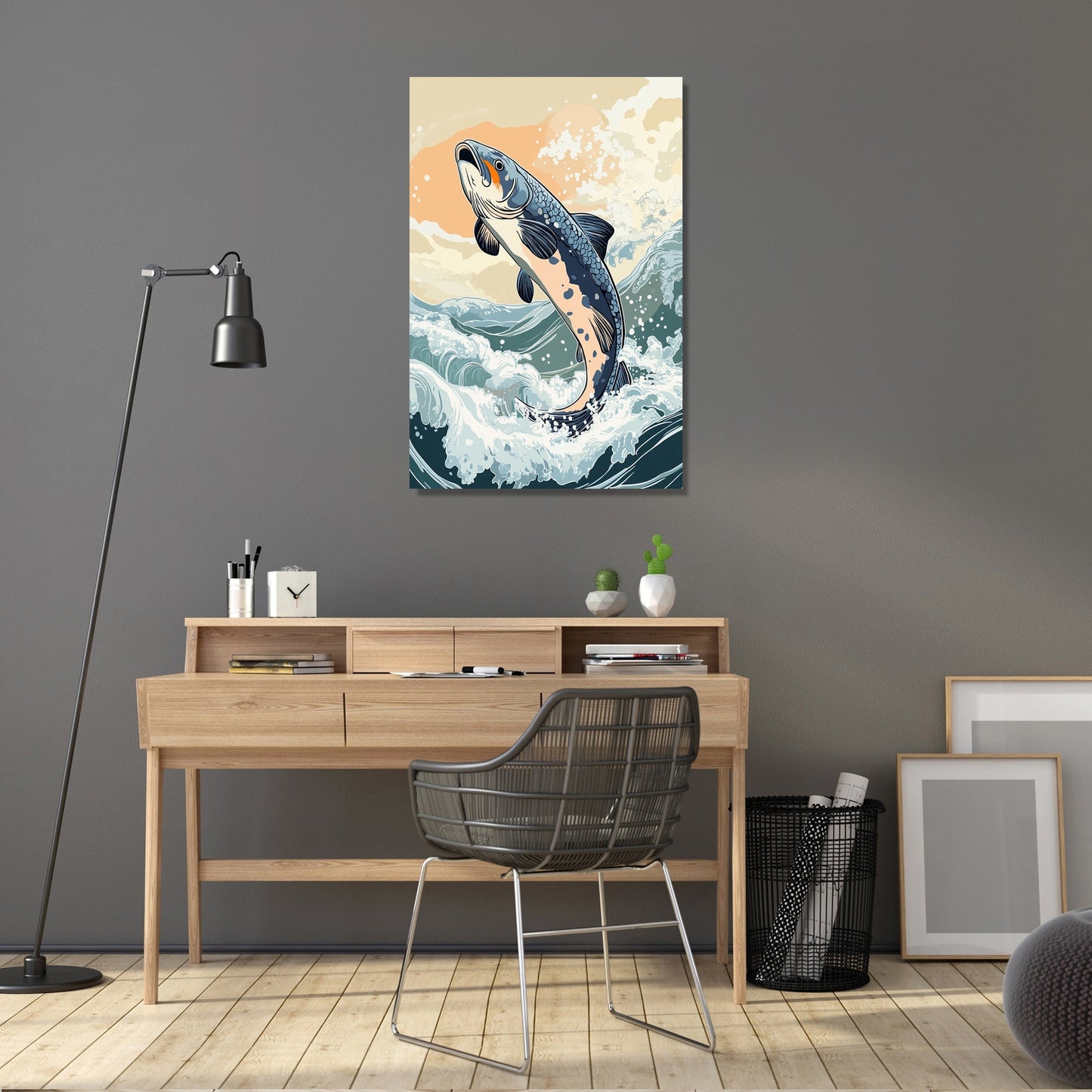 Leaping Fish Canvas