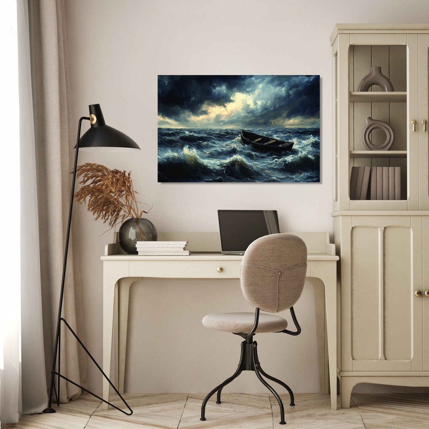 Summer Storm Lake Canvas