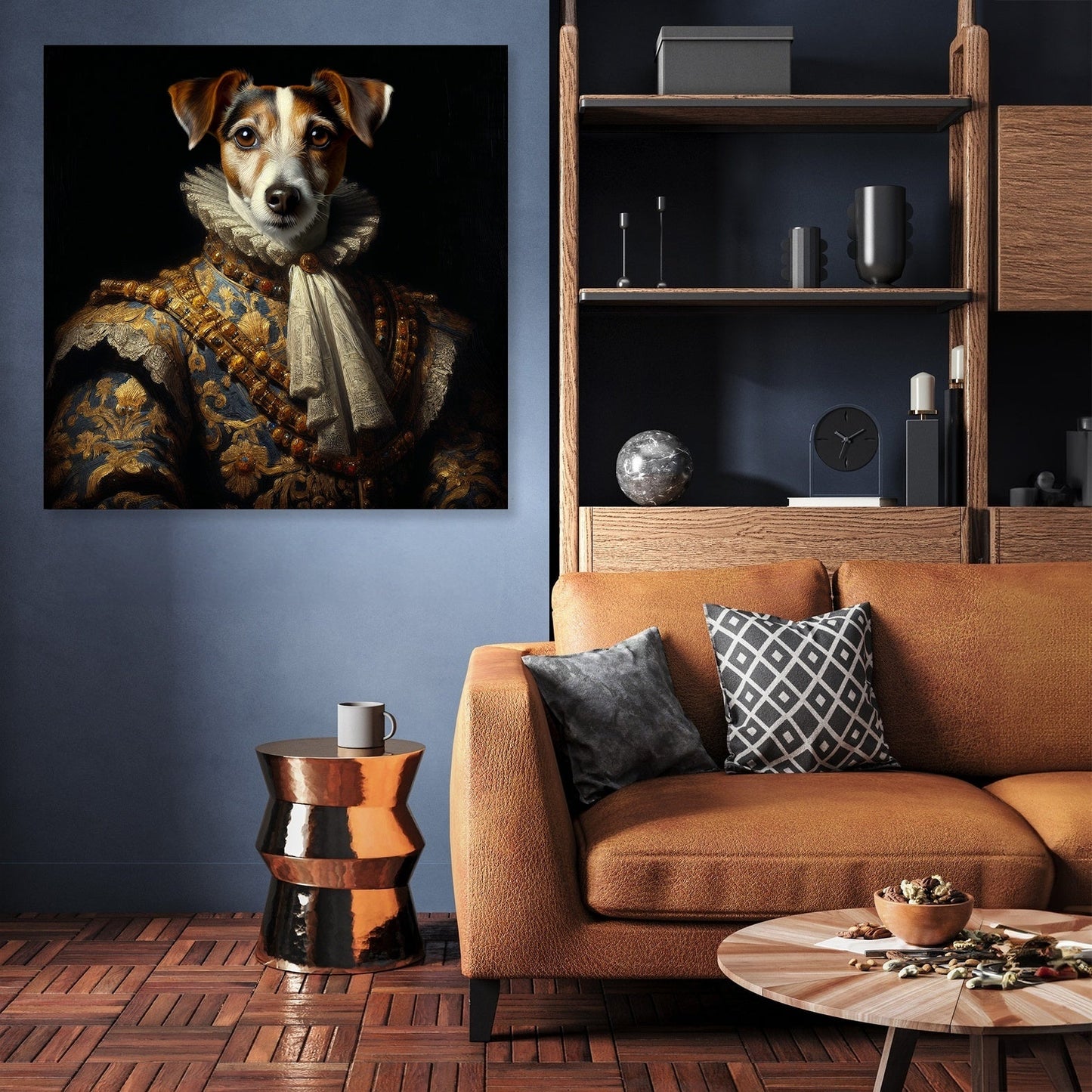 Regal Terrier Royalty Canvas