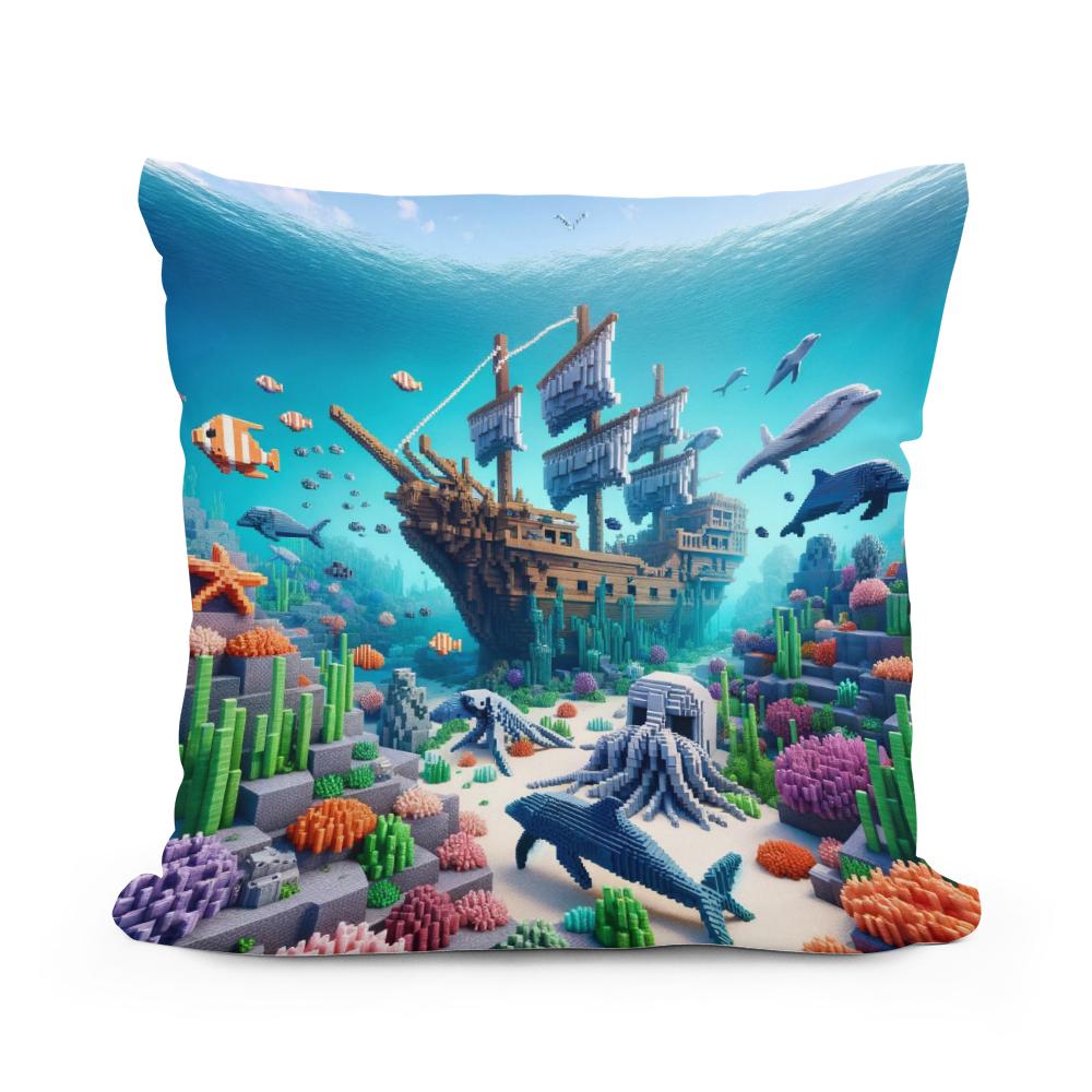 Ocean Depths Cotton Cushion