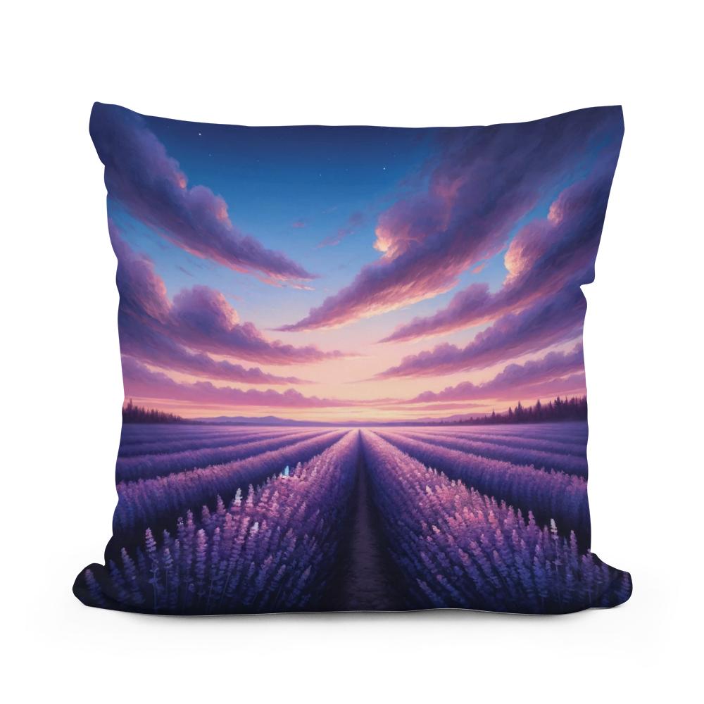 Lavender Twilight Cotton Cushion