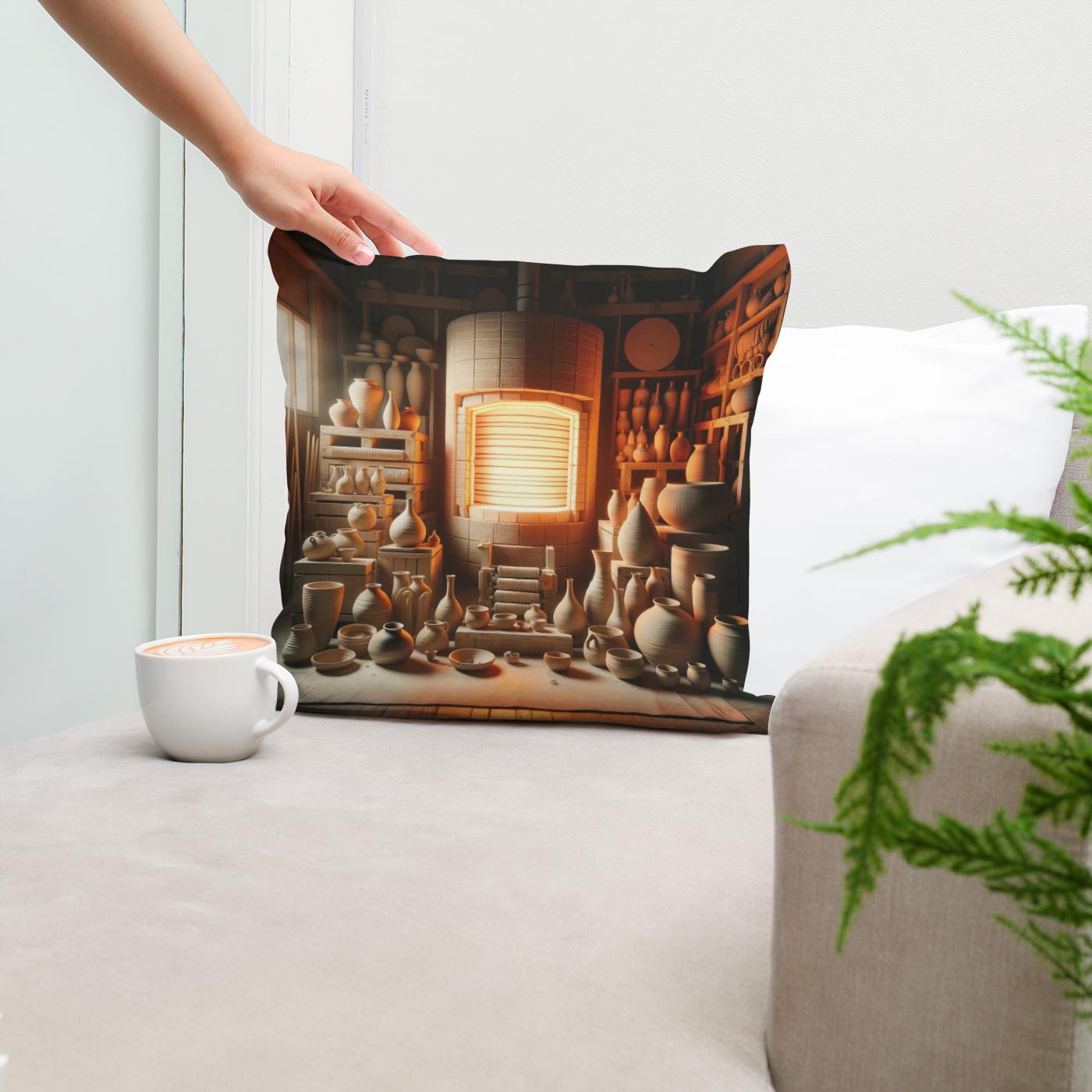 Kiln Glow Cotton Cushion