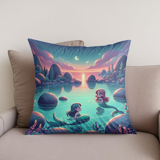 Lagoon Dream Cotton Cushion