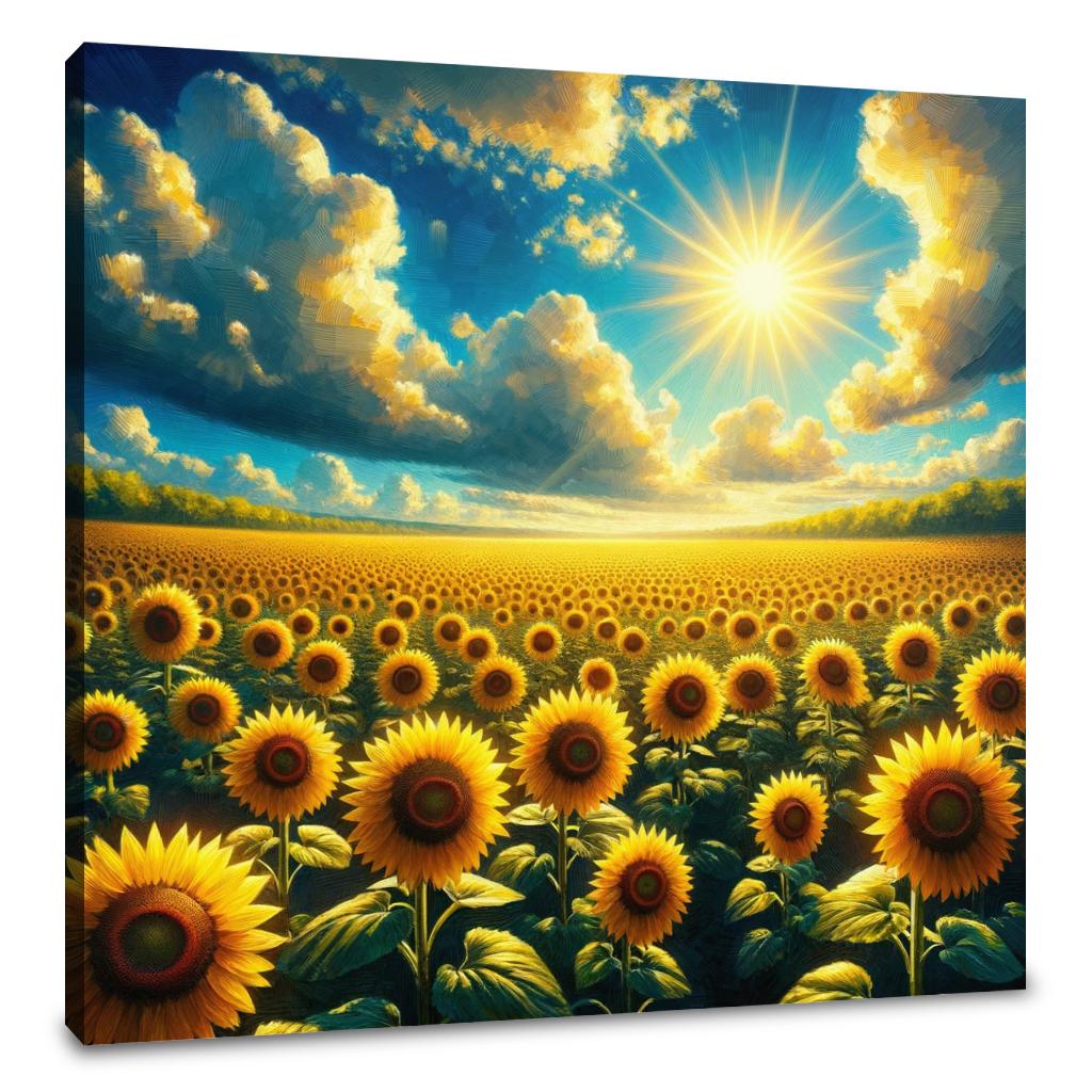 Vibrant Sunflower Glory Canvas