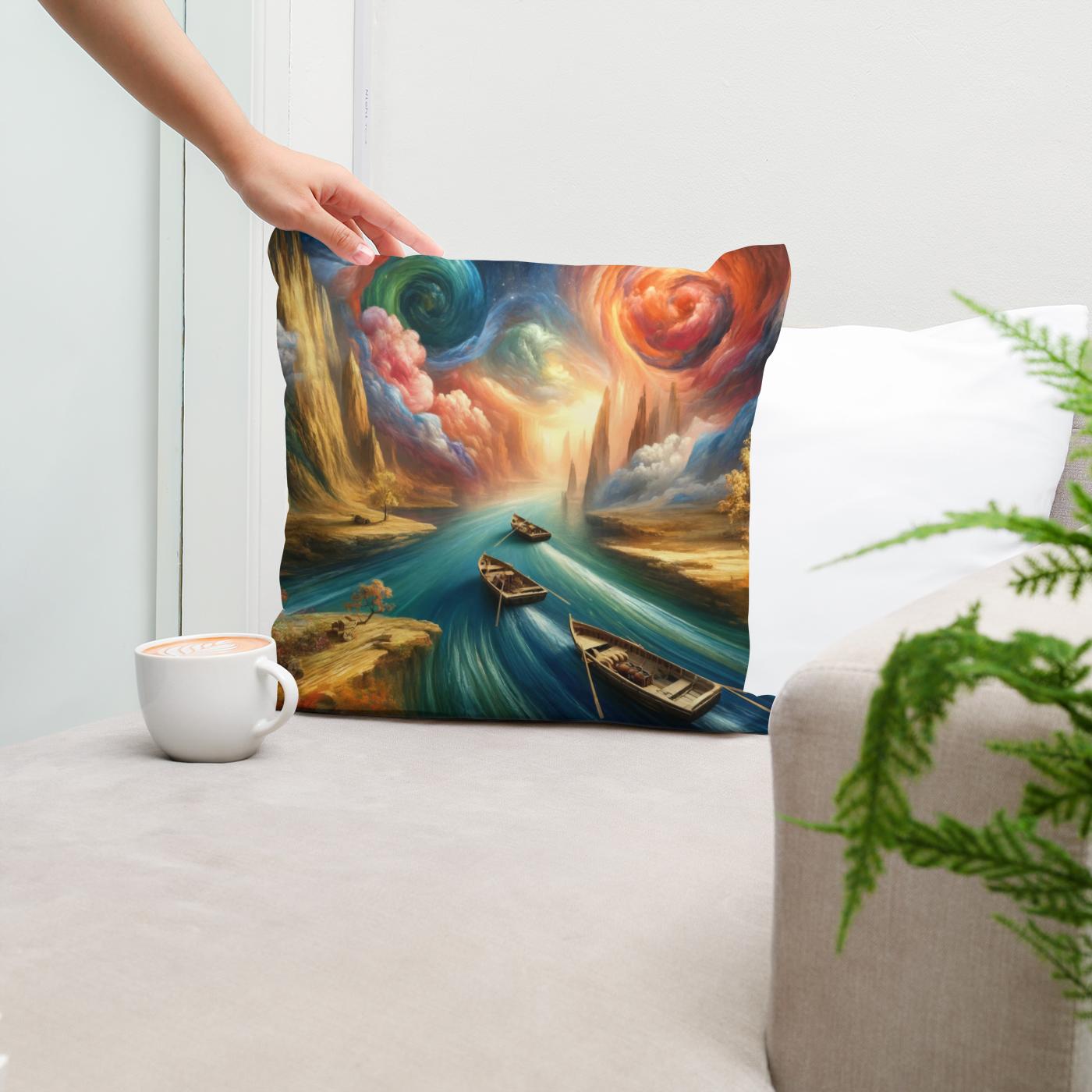 Mystical Voyages Cotton Cushion
