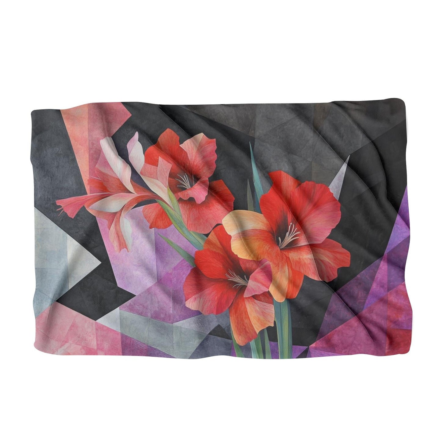 Gladiolus Geometry Blanket