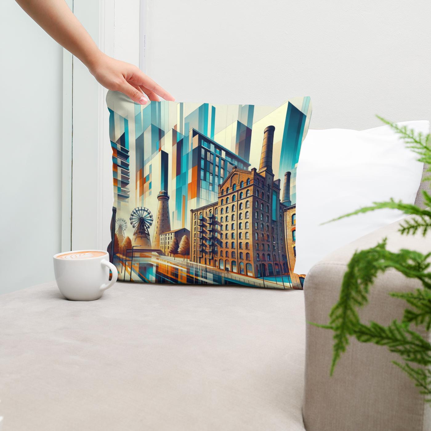 Manchester Ancoats Evolution Cotton Cushion