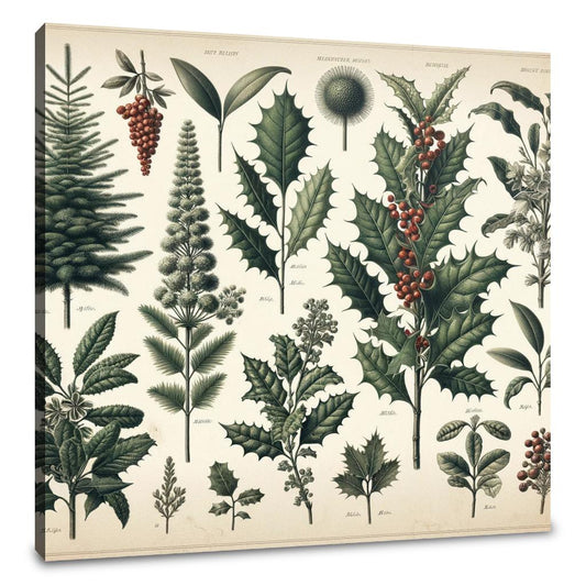 Winter Flora Archive Canvas