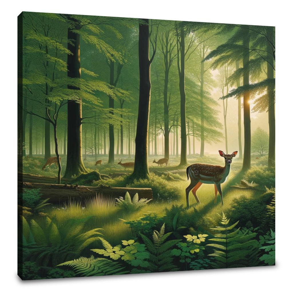 Dawn Forest Canvas