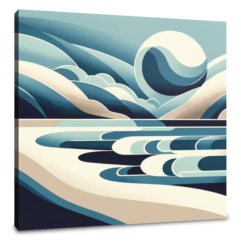 Modernist Shores Canvas