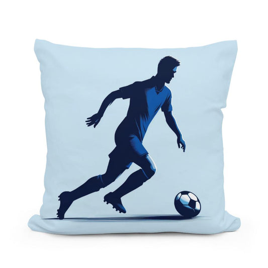 Glasgow Blue Dribble Cotton Cushion