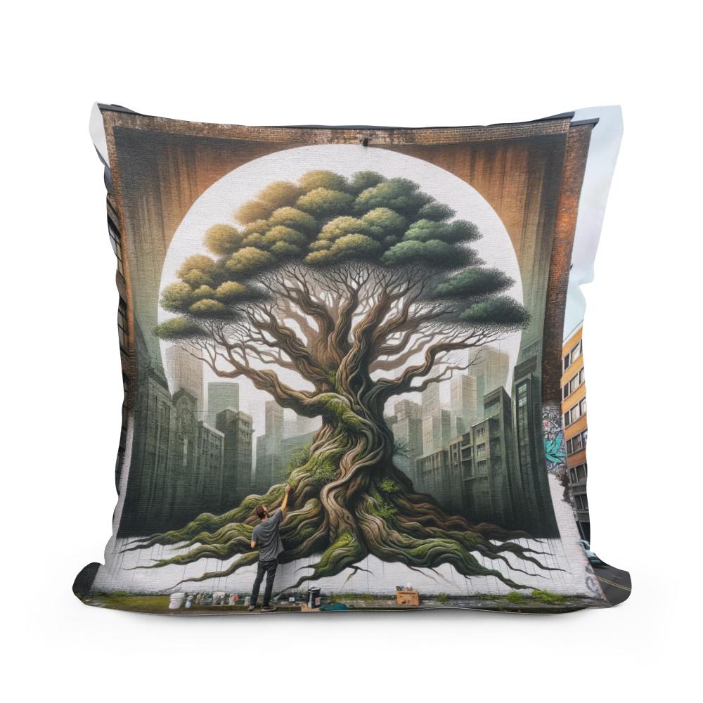 Graffiti Harmony Cotton Cushion