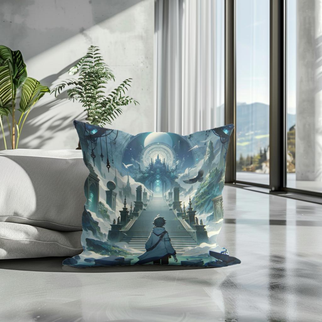 Mystical Isekai Voyage Cotton Cushion