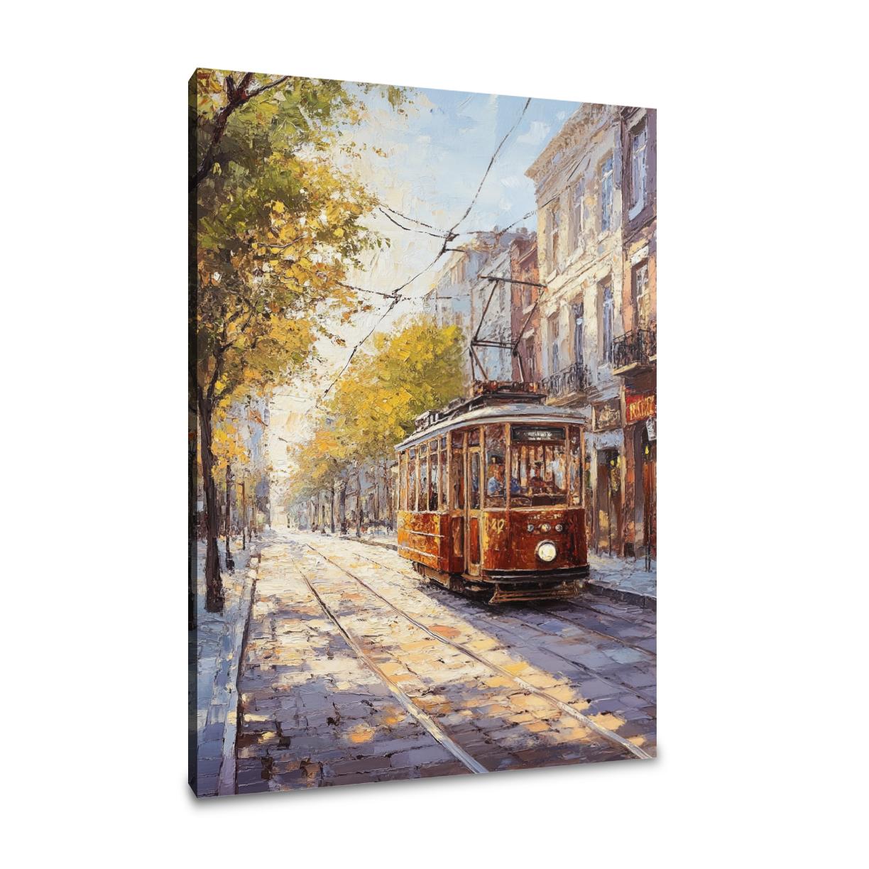 Nostalgic Tramway Canvas
