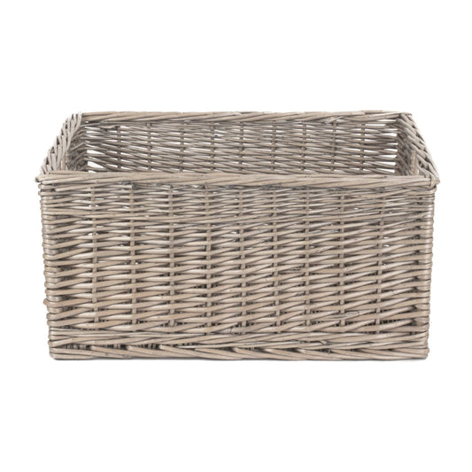 Extra Large Antique Wash Willow Storage Basket