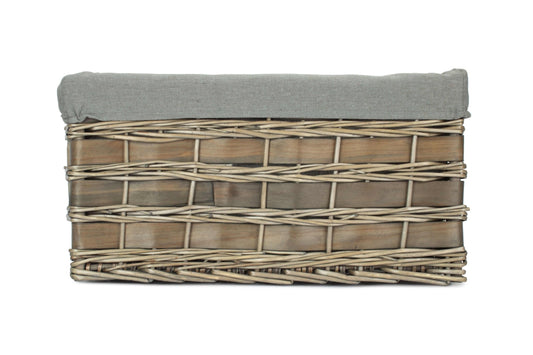 Extra Large Scandi Storage Basket – Grey with Grey Sage Lining