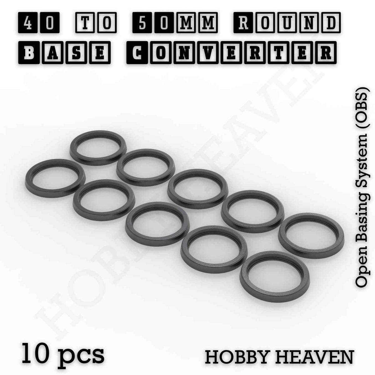 Round to Round Base Converters 3D Print Full Range