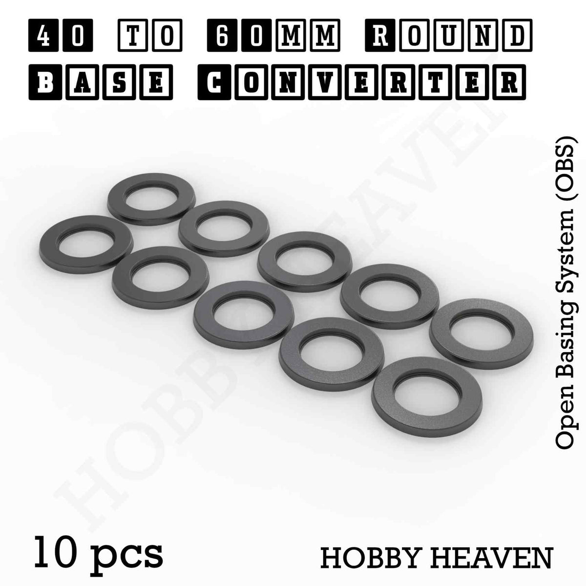 Round to Round Base Converters 3D Print Full Range