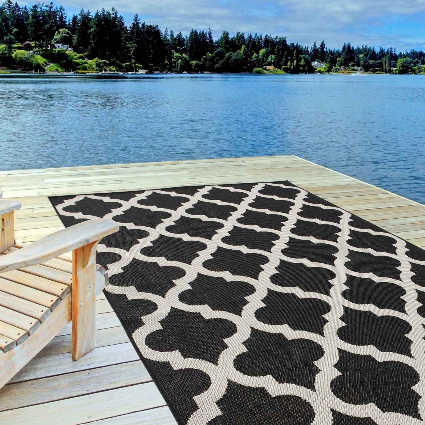 Ecology Outdoor Rug Black | 400B