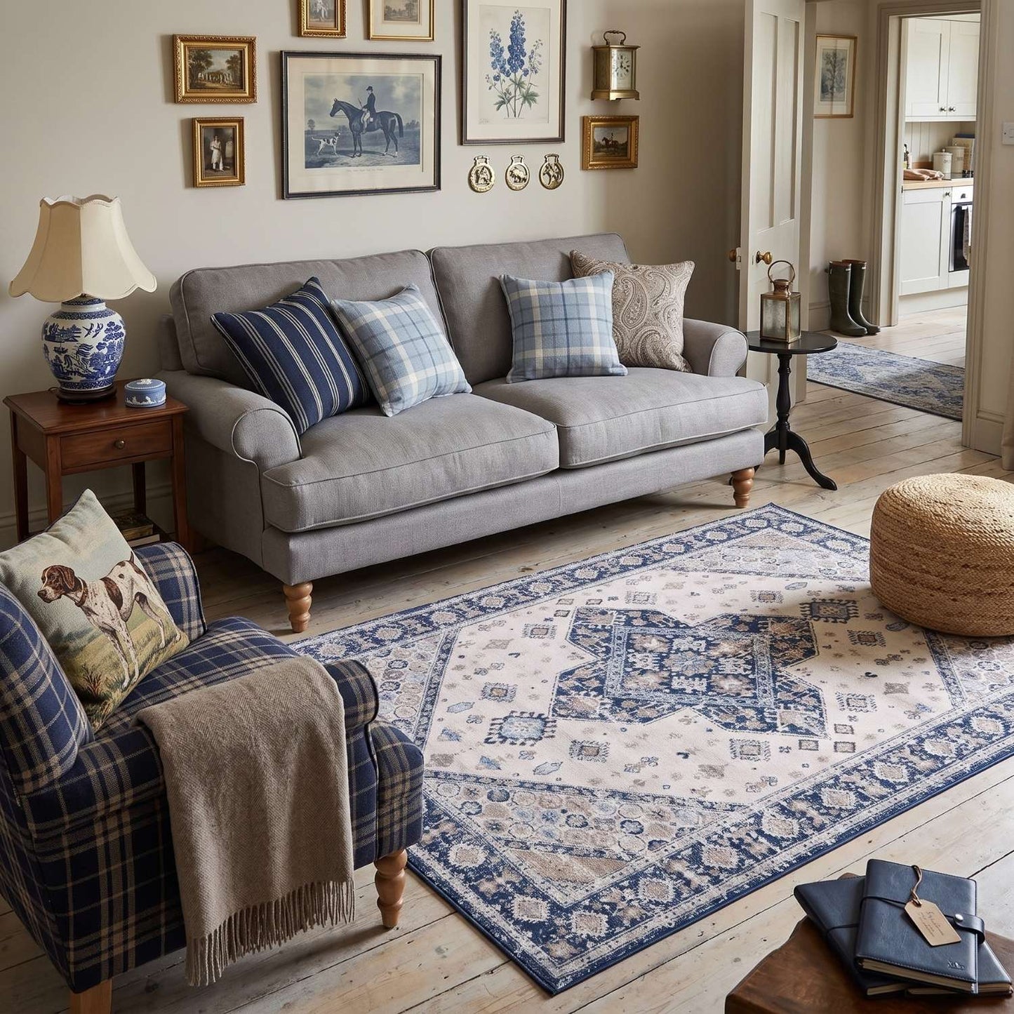 Montana Vintage Navy Rugs | 4010