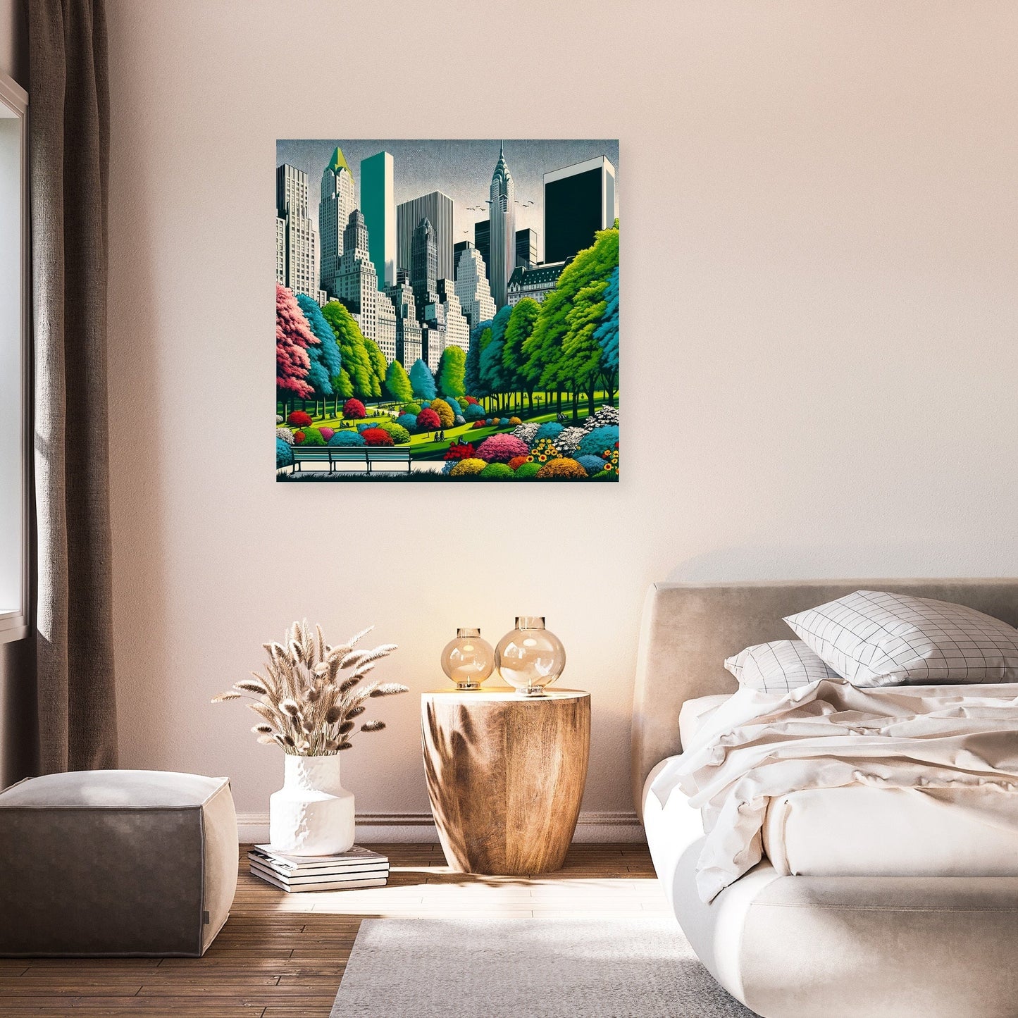 60s Urban Park Pop Canvas