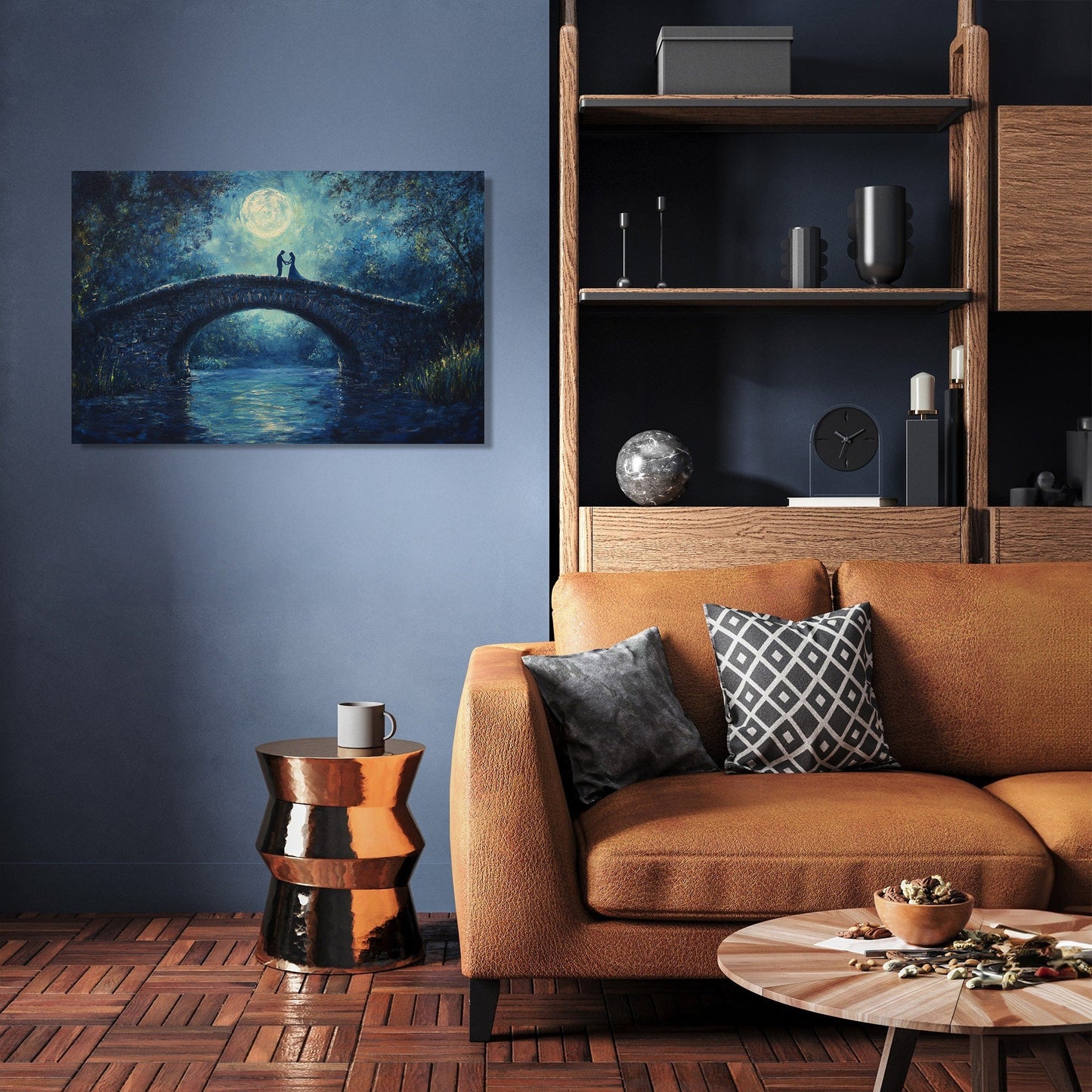 Midnight Bridge Dreams Canvas
