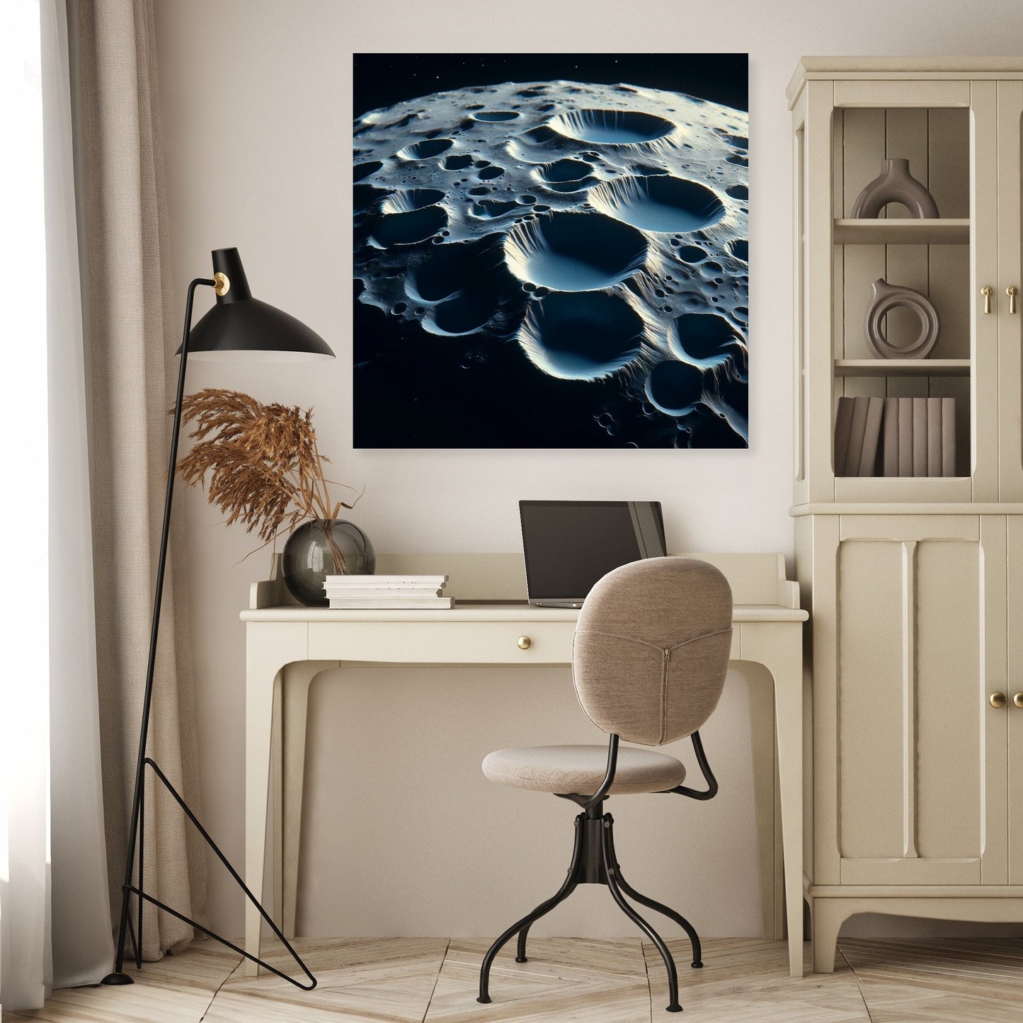 Mercury's Hollows Mystery Canvas