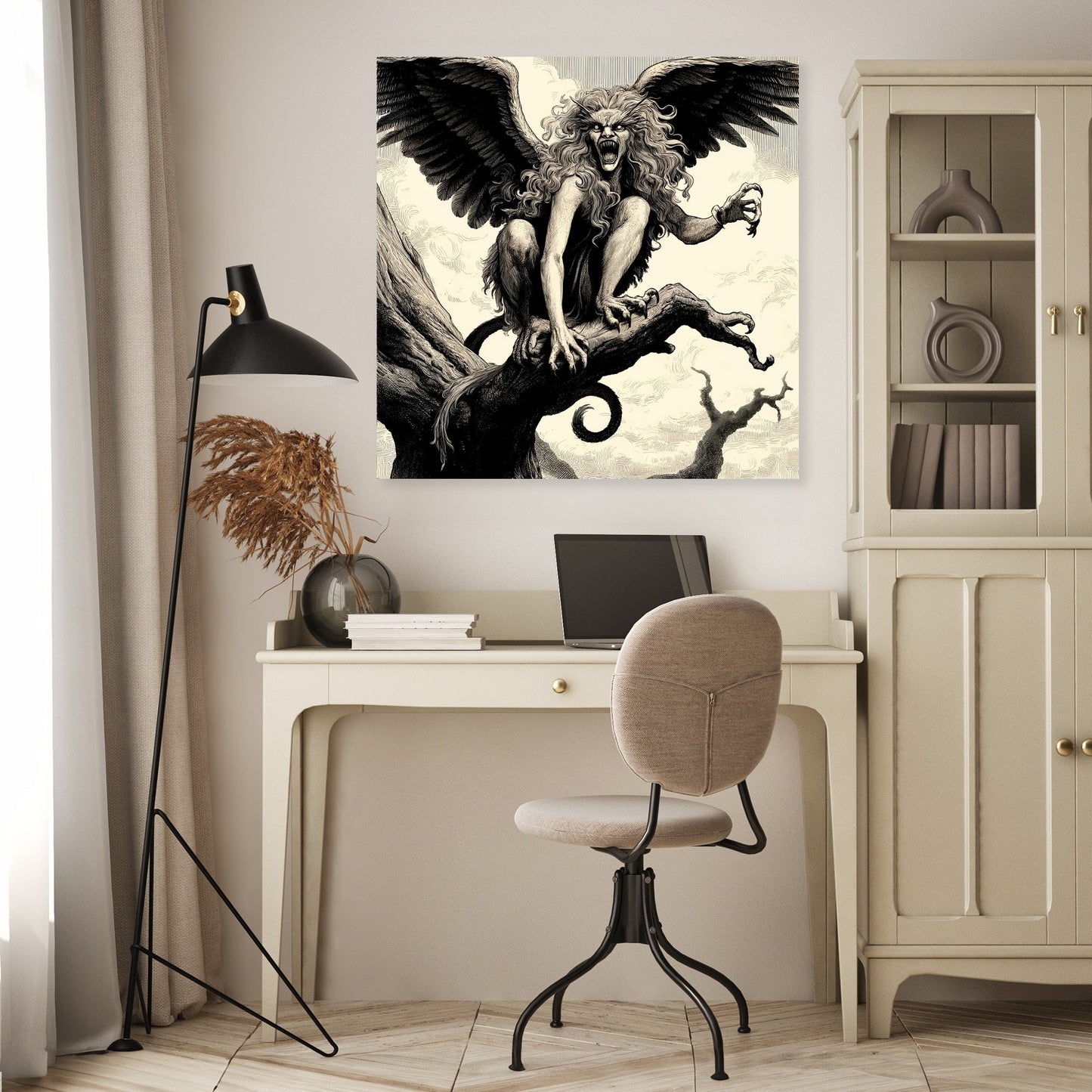 Storm Perch Harpie Canvas