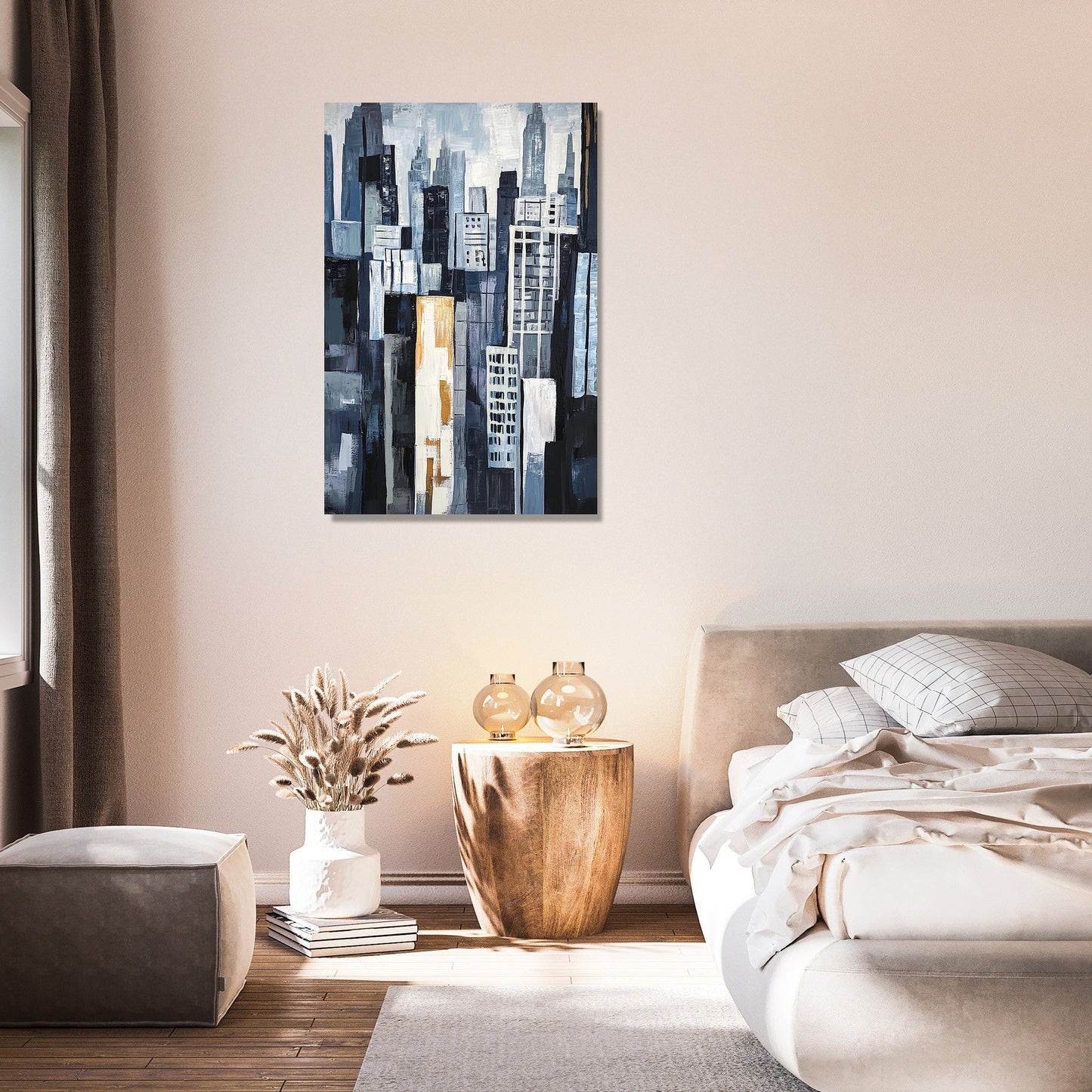 Geometric Skyscrapers Canvas