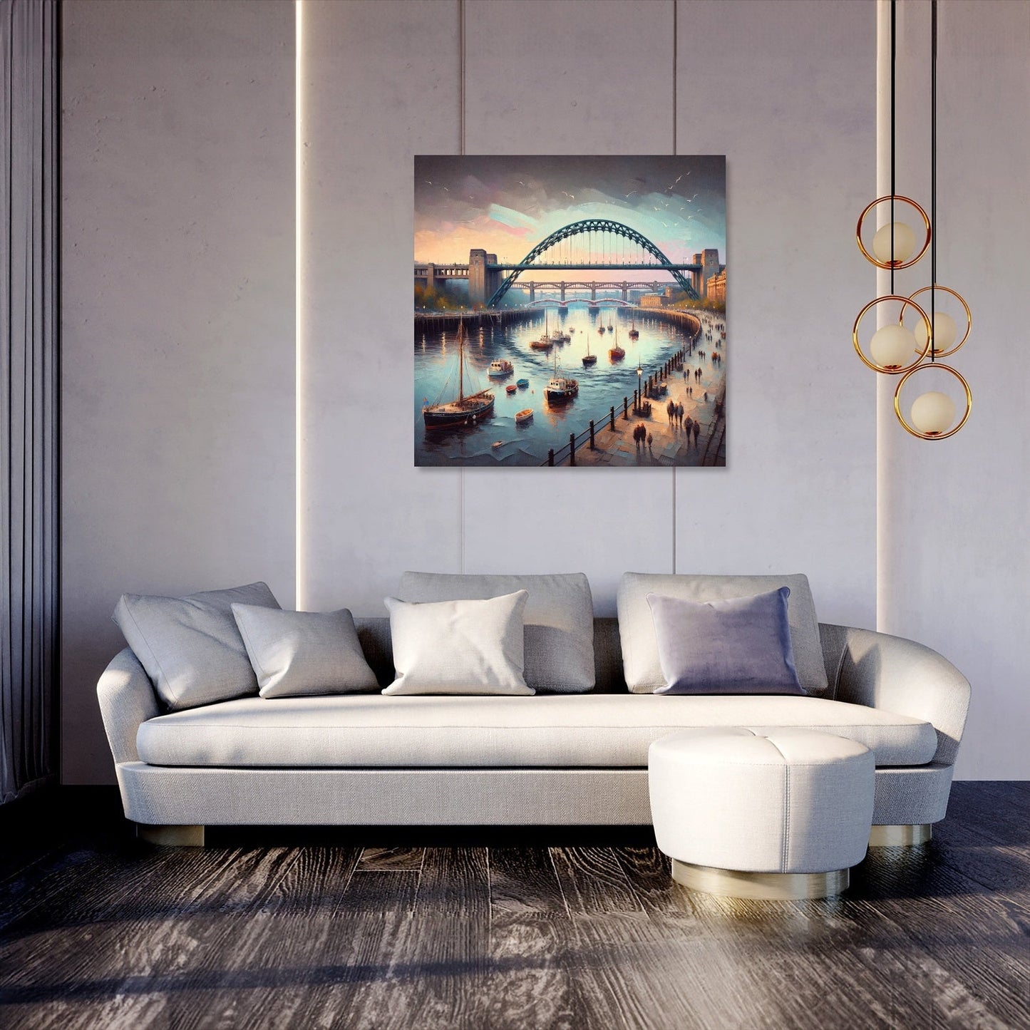 Newcastle Quayside Serenity Canvas