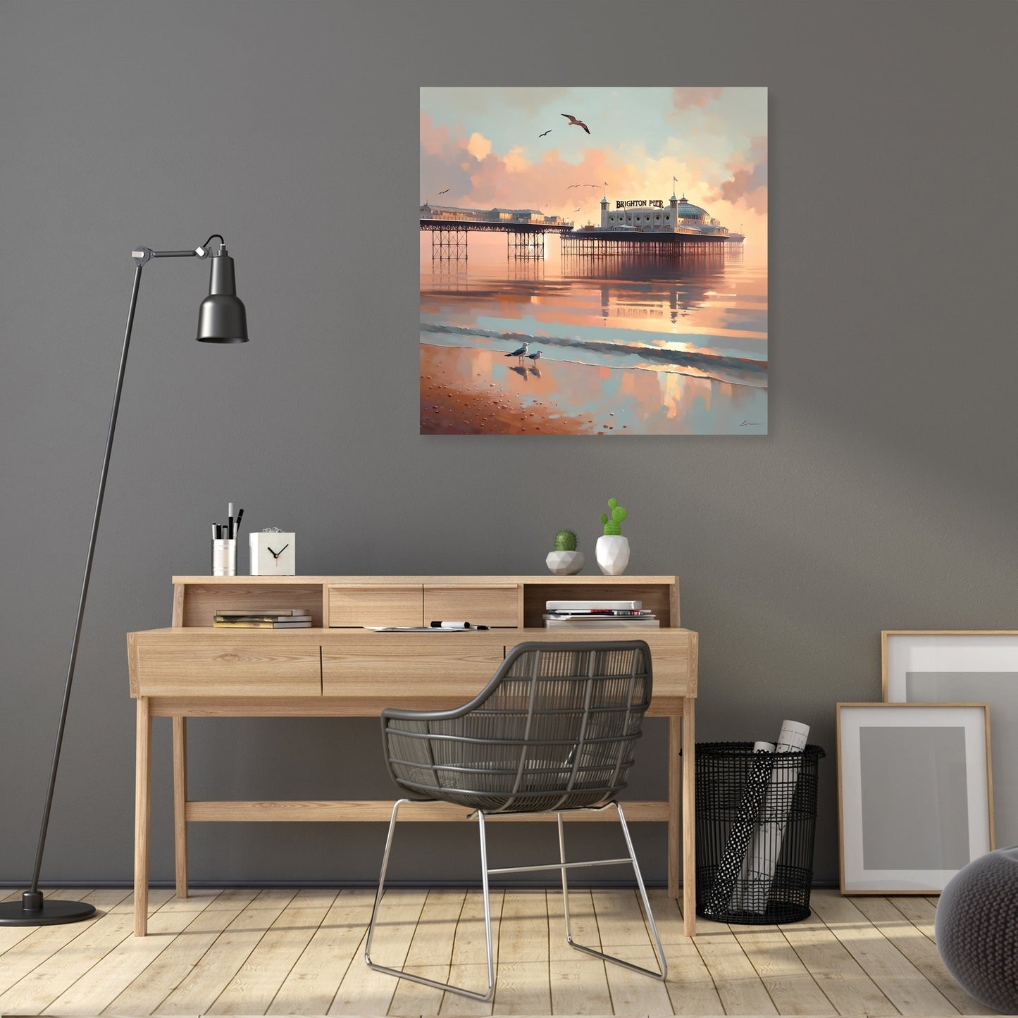 Brighton Pier Tranquil Morning Canvas