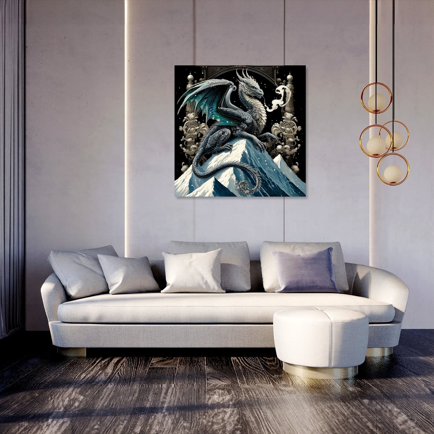 Mountain Majesty Dragon Canvas