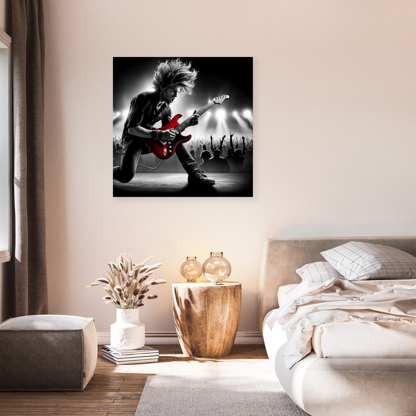 Crimson Riff Canvas